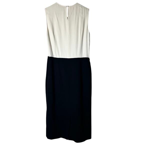 Michael Kors Dress Size 4 Vintage Classic Timeless Wool Blend Cream Black - Picture 4 of 8